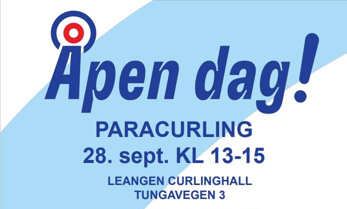 Gå ikke glipp av den åpne dagen i paracurling i Trondheim 28. september.